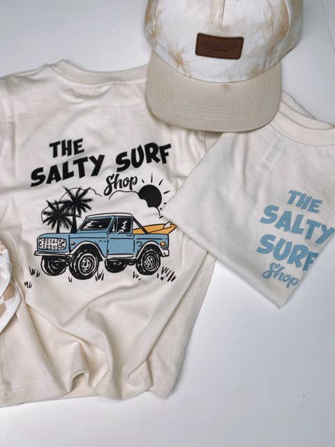 Salty Surf Shop graphic tee